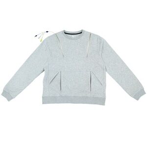 Spoonie Threads Gray Adult Chemo Chest Port Zipper Access Pullover